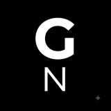 Gillettenarrative.com favicon — white GN monogram on black background